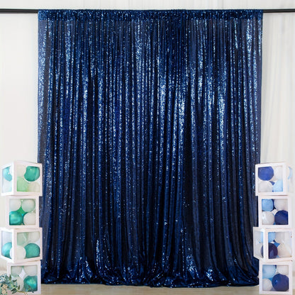 Sequin Backdrop Curtain for Party Wedding – 4x8ft Shimmering Glitter Curtain for Birthday Photo Booth Stage Decoration, Easy Hang