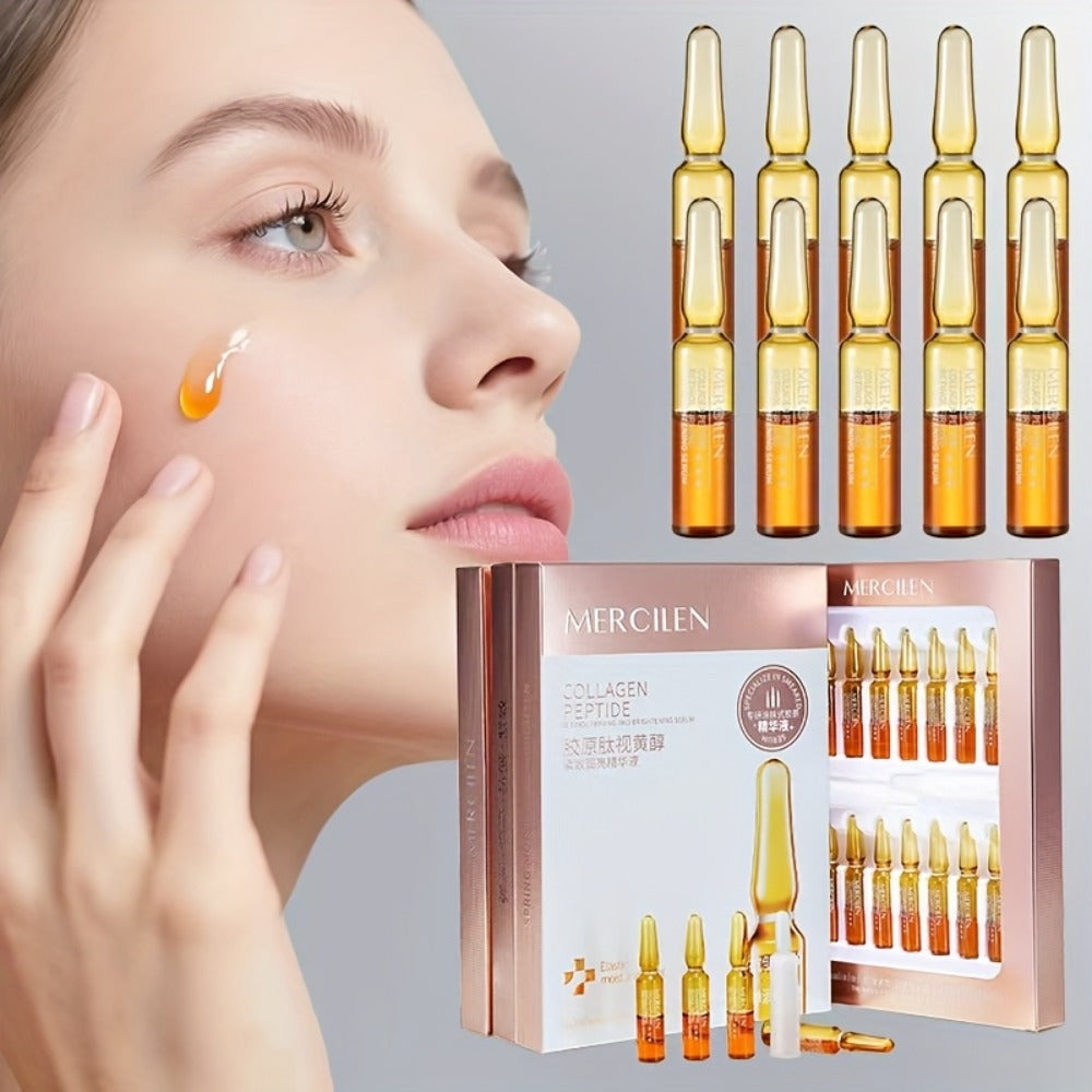 Retinol Face Serum 1.42oz - Collagen Peptide Anti Wrinkle Dropper Serum, Fragrance Free Sensitive Skin Daily Skincare for Women