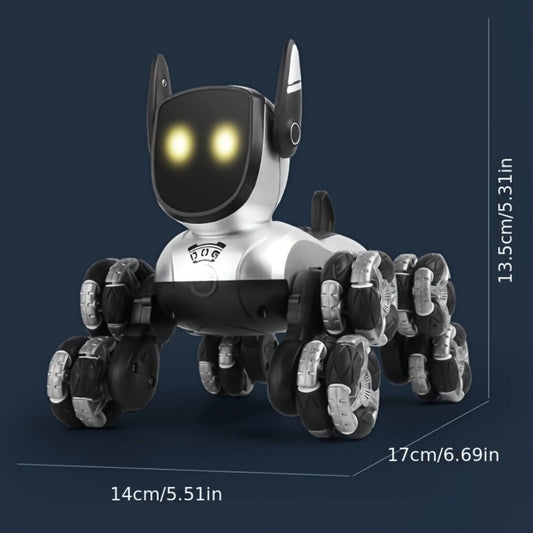 Robot Dog Toy for Kids, RC Smart Interactive Electronic Pet with Remote Control, Music & Action Show