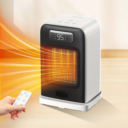 Ceramic Space Heater 1500W Fast Heating - 4 Modes, Adjustable Thermostat, Overheat & 70° Tip-Over Protection