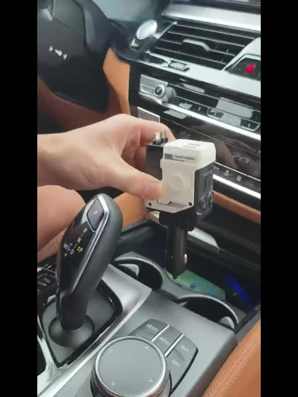 120W Fast Car Charger 4-in-1 with Retractable PD 3.0 Type-C Cable & Multi-Port USB Adapter