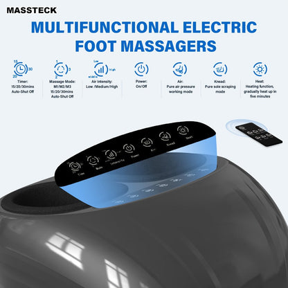 Shiatsu Foot Massager Machine with Heat, Deep Kneading Electric Foot Massager for Plantar Fasciitis