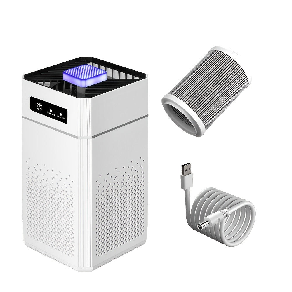 Air Purifier with HEPA Filter, 1291 Sq Ft Coverage, 34dB Mode, Three Speeds, USB Power and Aroma Tray