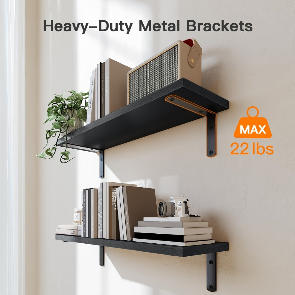 Floating Shelves Over Toilet 3-Piece Set, Farmhouse Bathroom Wall Mounted Storage Shelf for Toilet Paper