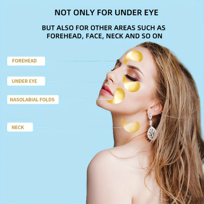 Hyaluronic Acid Eye Mask 25pcs – Collagen & Glycerin Under Eye Patches for Dark Circles, Puffiness & Deep Hydration