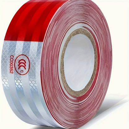 DOT-C2 Reflective Tape 2"x60' High Intensity Prismatic Self-Adhesive Safety Strip – Waterproof Wear-Resistant Ultra Bright for Cars Trucks