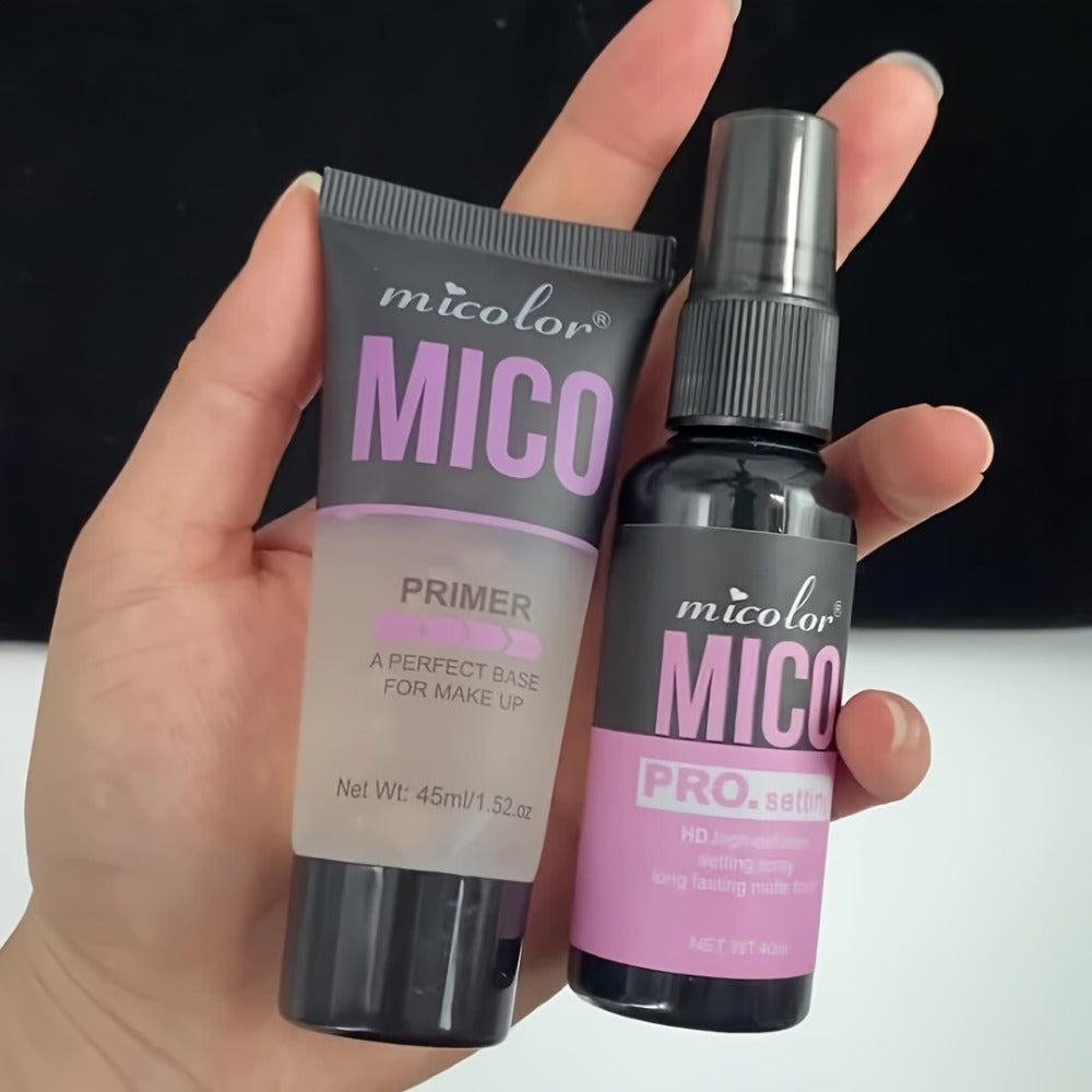 Pore Minimizing Makeup Primer Set 4pcs, HD Finish Face Base, Complexion Enhancing Lightweight Formula Under 1fl oz