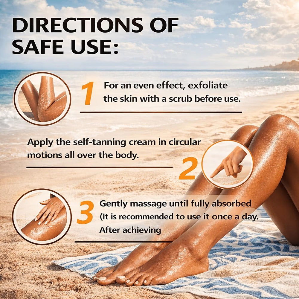 Tanning Lotion 3000X Coconut & Olive Extract Indoor Tanning Accelerator – Deep Bronze Glow Skin-Smoothing Sunless Tanner Keeps Skin Soft