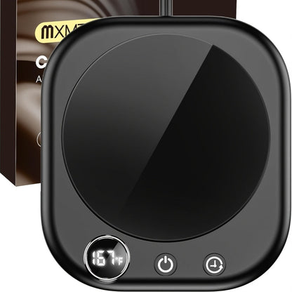 Desktop Coffee Cup Warmer 40W Temperature Display 3 Settings 1- Timer Auto Shut-Off Smart for Entryways, Bedrooms and Living Spaces