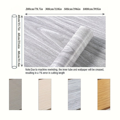 Wood Grain Contact Paper Peel and Stick Wallpaper – Self-Adhesive Removable Wall Sticker, for Entryways, Bedrooms and Living Spaces
