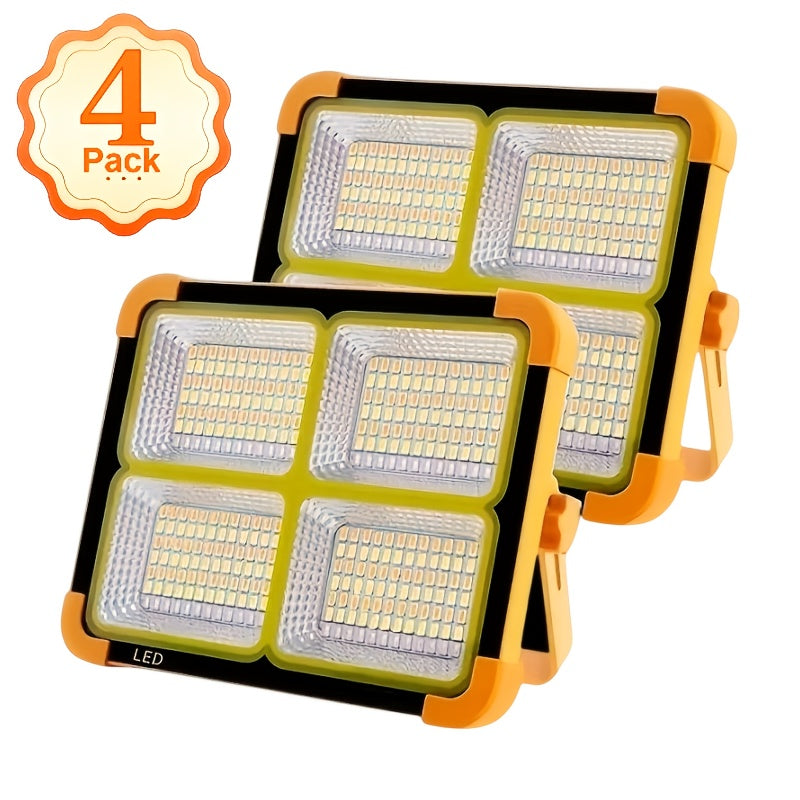 Magnetic Solar Work Light with Hook – 6500 Lumen LED Camping Light, Adjustable Brightness, Solar & USB-C Dual Charging, 6 Modes