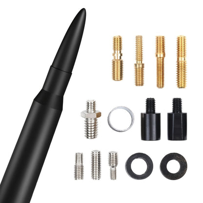 Short Car Antenna 5.3 Inch – Carbon Steel Universal Fit AM FM Signal Booster Stub Antenna Replacement for Cars Trucks SUVs