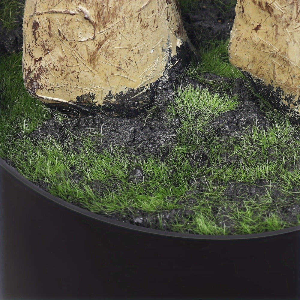 Full-Canopy Artificial Olive Tree with 4, 5, 6 or 7 ft Height Options, Decorative Fruit and Potted Base