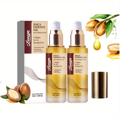 Argan Oil Hair Mask Deep Conditioning Treatment with Collagen | Cold Press Moroccan Oil for Dry Frizzy Curly Fine Hair | Long-Lasting