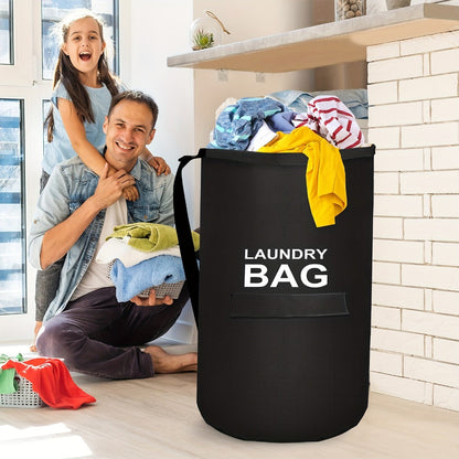 Large Laundry Bag Backpack with Adjustable Shoulder Strap | Foldable Portable Laundry Basket Machine Washable | Space Saving Hamper