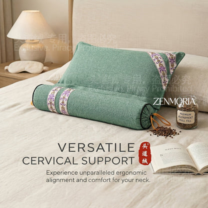 Detachable 2-in-1 Buckwheat Pillow, Support & Adjustable Comfort for Better Sleep for Sofas, Beds and Everyday Home Comfort