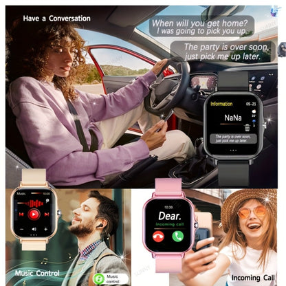 Smartwatch 1.83 Inch Full Touch with Bonus Strap, Calling, Pedometer and Exercise Modes in Two Colors