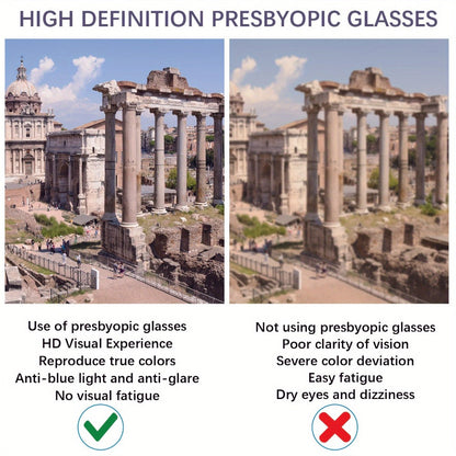 Reading Glasses – Five-Pair Rectangular Set with Spring Hinges and Mixed Colors with Multiple Strength and Color Options