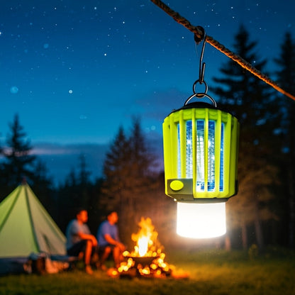 Mosquito Repellent 3-in-1 USB Rechargeable Portable LED Lantern, Indoor Outdoor Bug Repeller Camp Light with SOS Emergency Mode for Home