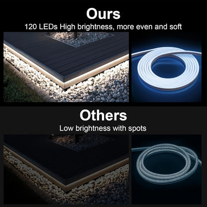 Neon LED Strip Lights 10m 32.8ft with Power Adapter, 24V Flexible Neon Light Strip in White, White