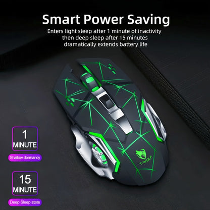 Bluetooth 5.0 2.4G Dual Mode Wireless RGB Gaming Mouse Silent 6 Button USB-C Rechargeable for an Everyday Personal Care Routine