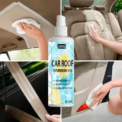 Automotive Interior Plastic Repair Agent 3.38oz – Dashboard Door Panel Steering Wheel Seat Restorer, Moisturizing Gloss & Wrinkle Repair