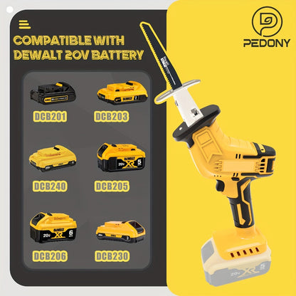 Reciprocating Saw Brushless Cordless for DeWalt 20V Battery, 0-3500 SPM Variable Speed, Tool-Free Blade Change