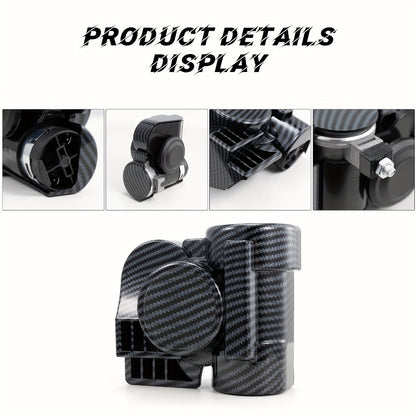 12V Air Horn Super Loud Train Sound for Car Truck Motorcycle Boat SUV Universal Fit Compressor Kit with Relay Harness & Horn Cover