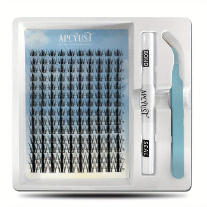 Spiky Wet-Look Fairy Lash Clusters Kit – Manga Anime C Curl Individual Spike Eyelash Extensions 8mm-18mm Mixed Length