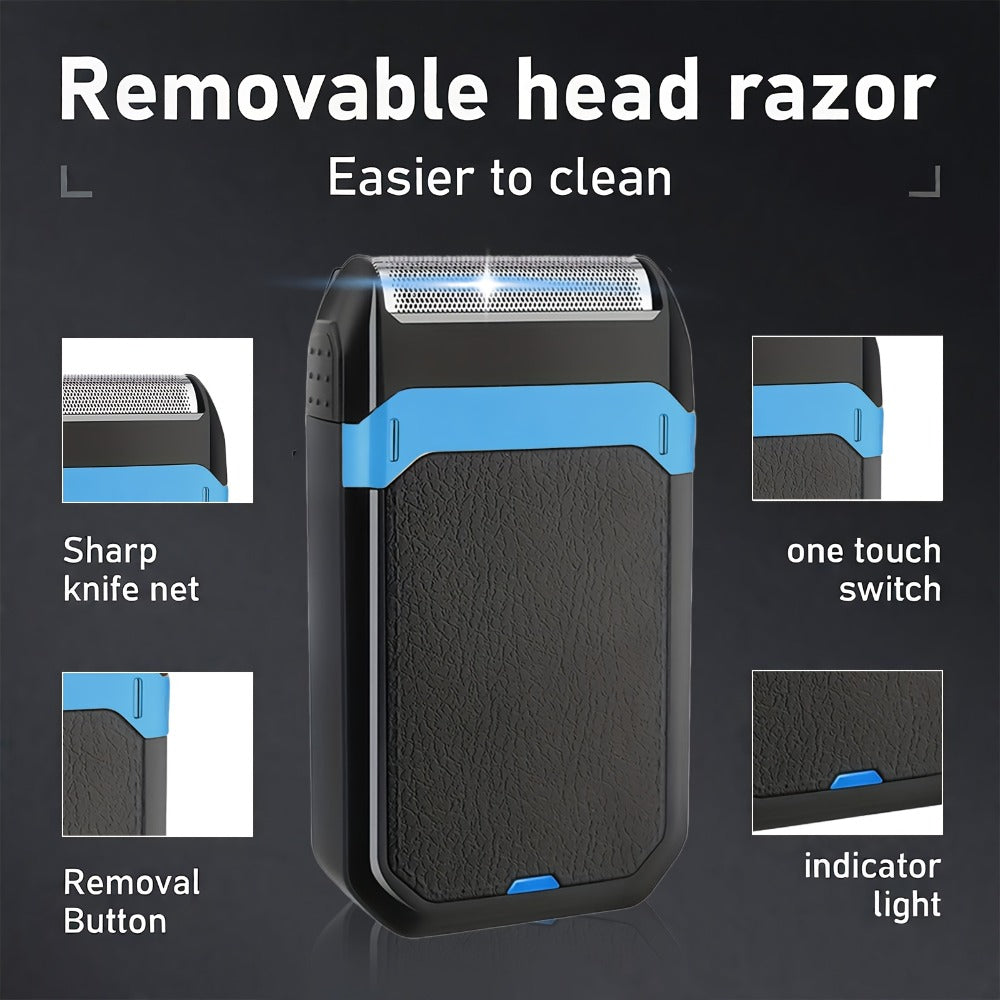 Men's Grooming Set USB Rechargeable Hair Clipper Electric Shaver Nose Ear Hair Trimmer for Everyday Face, Beard and Body Grooming