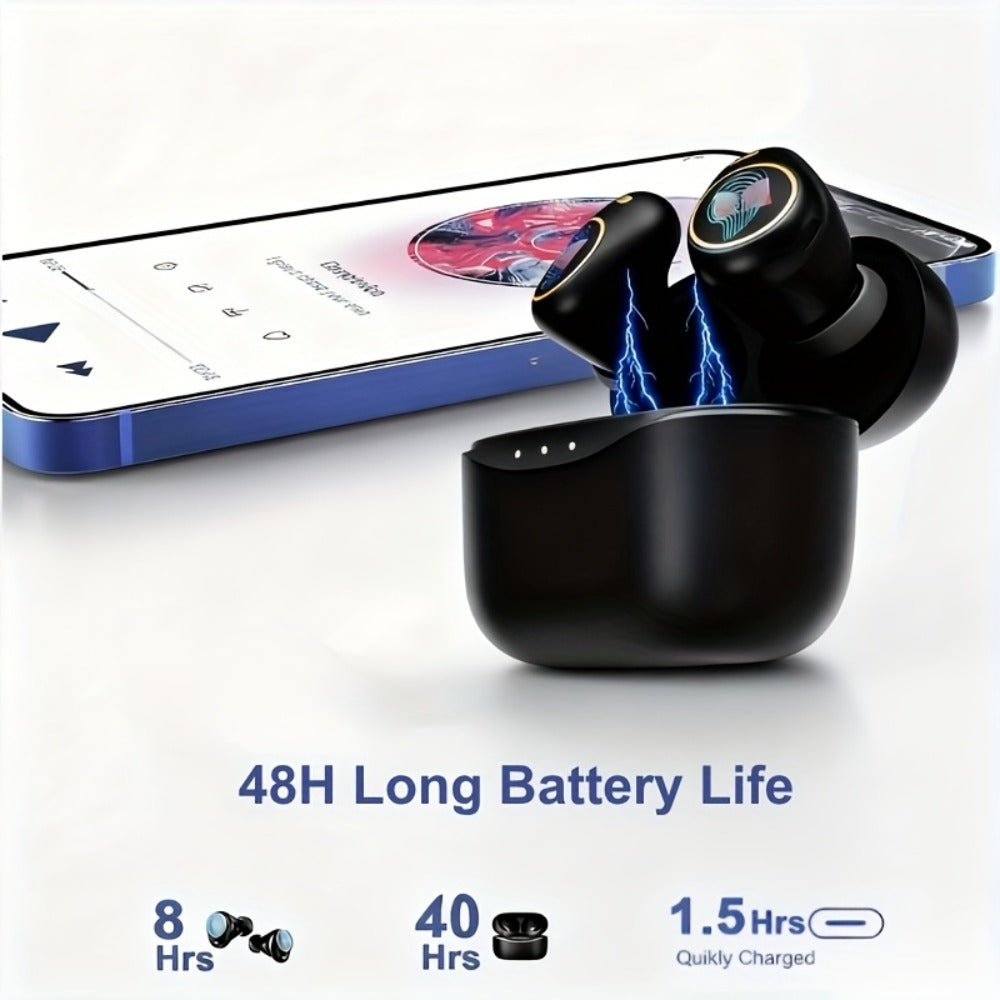 Monster True Wireless Earbuds Bluetooth 5.3 TWS Hi-Fi Sound Dual Noise-Cancelling Mic Touch for an Everyday Personal Care Routine