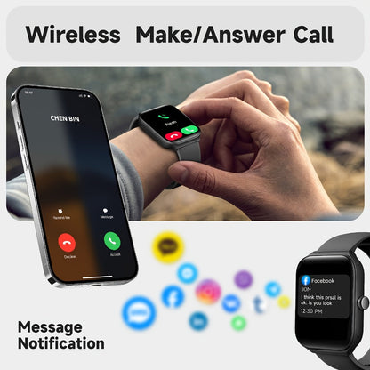 Smartwatch with Alexa Built-in FAWEIO 1.95" Large Display, Wireless Calling, 100+ Sport Modes, Pedometer Heart Rate Sleep Blood