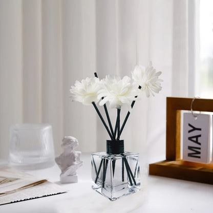 Reed Diffuser Set 50ml Glass Bottle - Aromatherapy Fragrance Sticks for Bedroom Living Room for Entryways, Bedrooms and Living Spaces