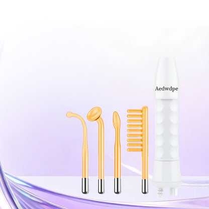 High Frequency Facial Massager 4-in-1 Professional Skincare Tool, Compact Plug-In High Frequency Wand for Face Acne Wrinkles Hair Growth