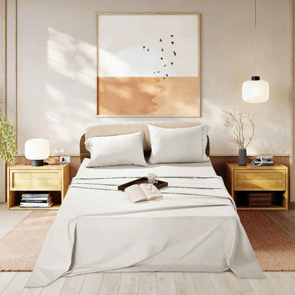 Egyptian Cotton Sheet Set, 1000 Thread Count Sateen Bedding with 16-Inch Deep Pocket, Twin-Full-Queen-King Sizes