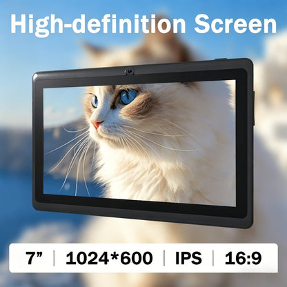 Android Tablet 7-Inch with Android 12, 4GB RAM, 32GB Internal Storage, Dual Cameras and 4000mAh Battery