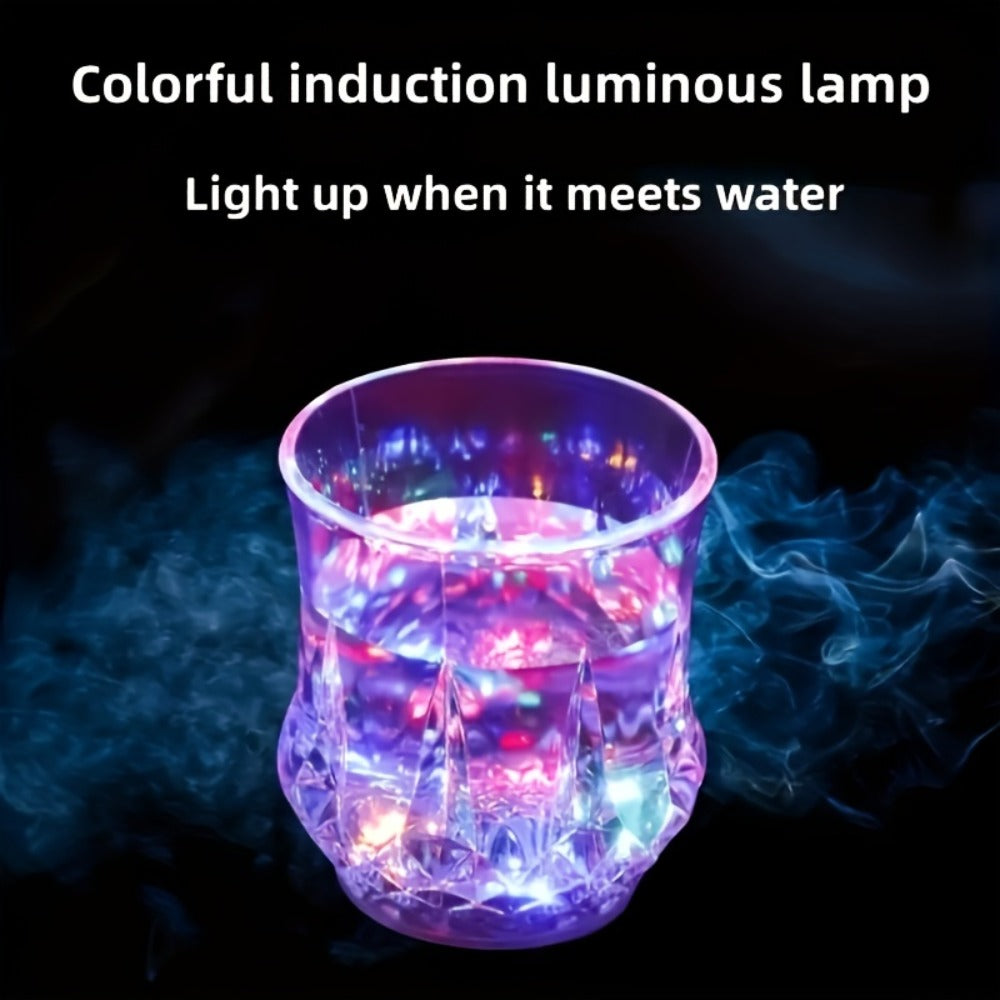 LED Light-Up Cups Glow in the Dark, Pineapple Induction Party Cups for Birthday Christmas Disco Valentine's Day (6.76oz)