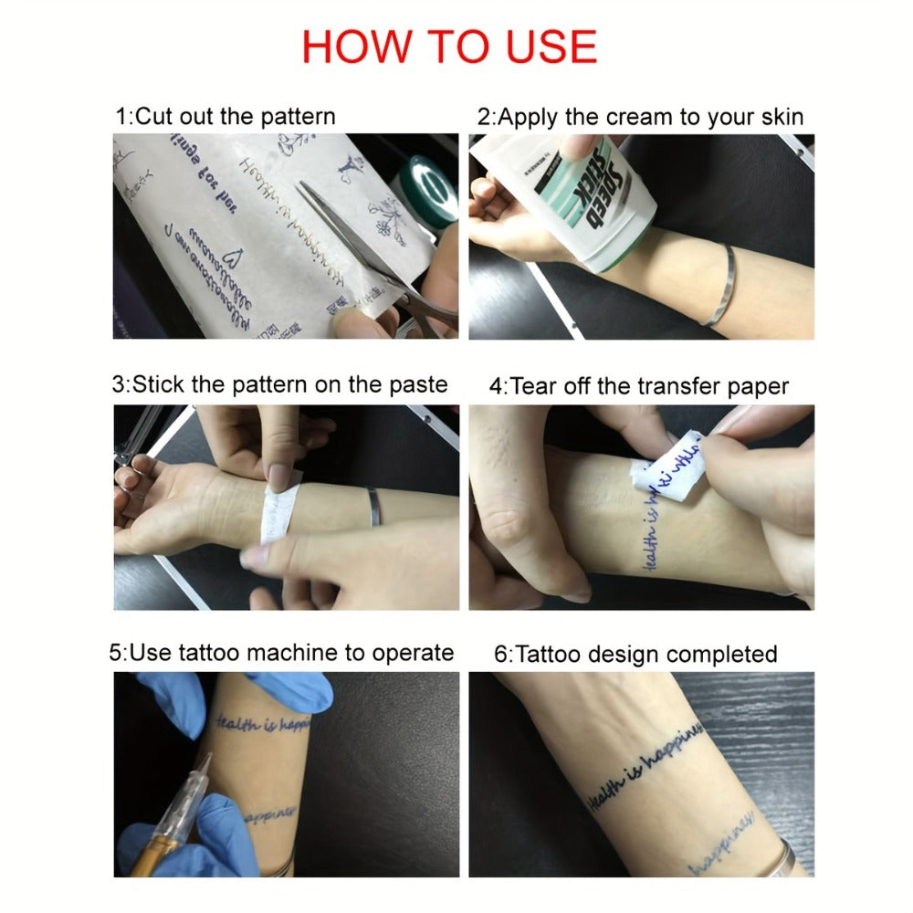 DIY Tattoo Kit for Beginners No Electricity No Drawing for Temporary Body Art, Festivals and Costumes