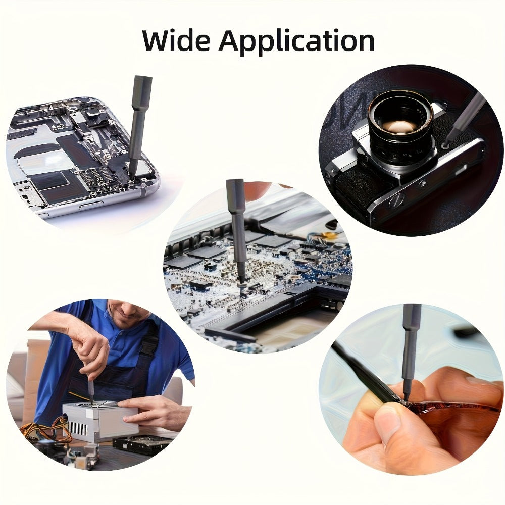 Precision Screwdriver Set 25PCS – Flat Head & Phillips Bits | Ergonomic Grip | All-in-One Kit for Electronics, Smartphones, Watches