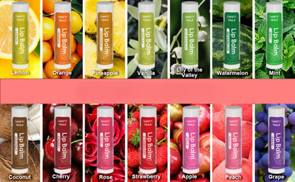 Bulk Lip Balm Set 84 Pcs 14 Assorted Flavors Moisturizing Mini Lipstick Natural Luster Finish – Party Favors for Wedding Bridesmaids