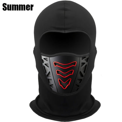 Motorcycle Full Face Mask Winter Thermal – Windproof Anti-Dust Neck Cover, Breathable Air Vents, Cold Weather Balaclava for Men, Snug Fit