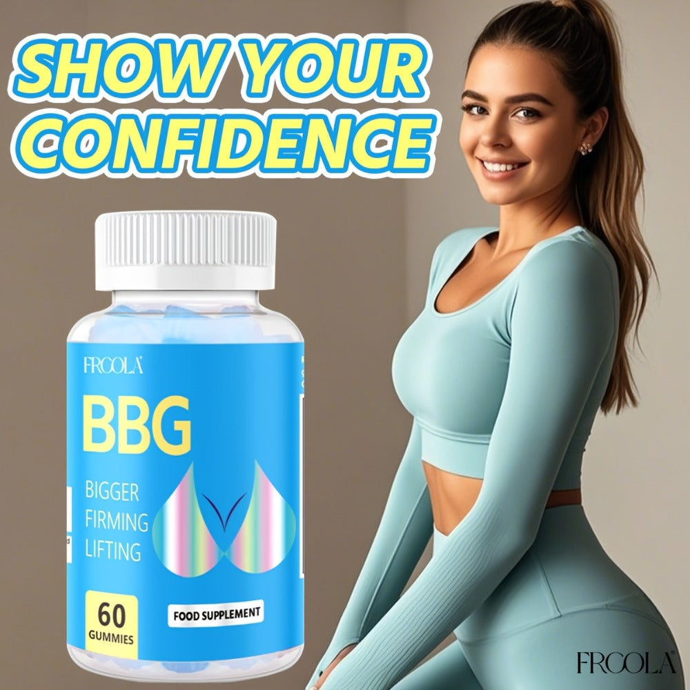 Women's BBL & BBG Herbal Gummies, Bum & Chest Enhancement Support Supplement for Women, Strawberry Flavor