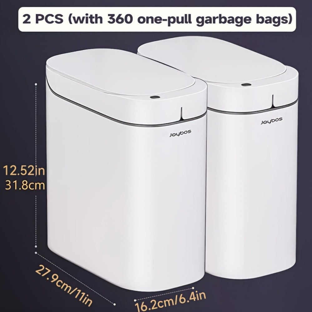 Sensor Trash Can Self-Emptying 3.8 Gallon with Drawstring Bags – Hands Free Infrared Smart for Home Cooking, Dining and Outdoor Meals