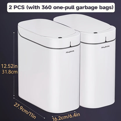 Sensor Trash Can Self-Emptying 3.8 Gallon with Drawstring Bags – Hands Free Infrared Smart for Home Cooking, Dining and Outdoor Meals