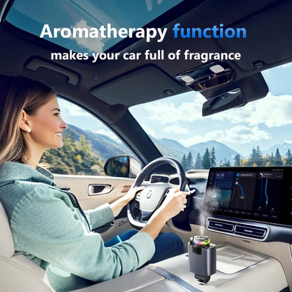 Car Charger with Perfume 3-in-1 Fast Charging AromaRelax Starlight Projector Retractable Cable USB-C & Lightning for iPhone 16 15 14 13 12