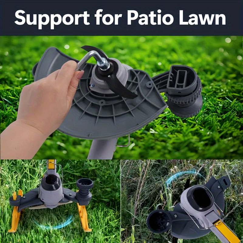 Electric Lawn Mower Cordless 110-240V Lithium-Ion Battery 4A Power with LCD Display Adjustable Cutting for Garden, Patio and Yard Use