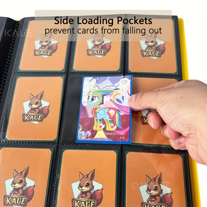 Pokemon Card Binder 360 Pocket 9-Pocket Side Loading – Durable PP Trading Card Album for MTG YuGiOh Sports Cards TCG, Double-Sided Pages