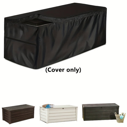 Deck Box Cover Heavy Duty Waterproof | Outdoor Storage Cabinet Patio