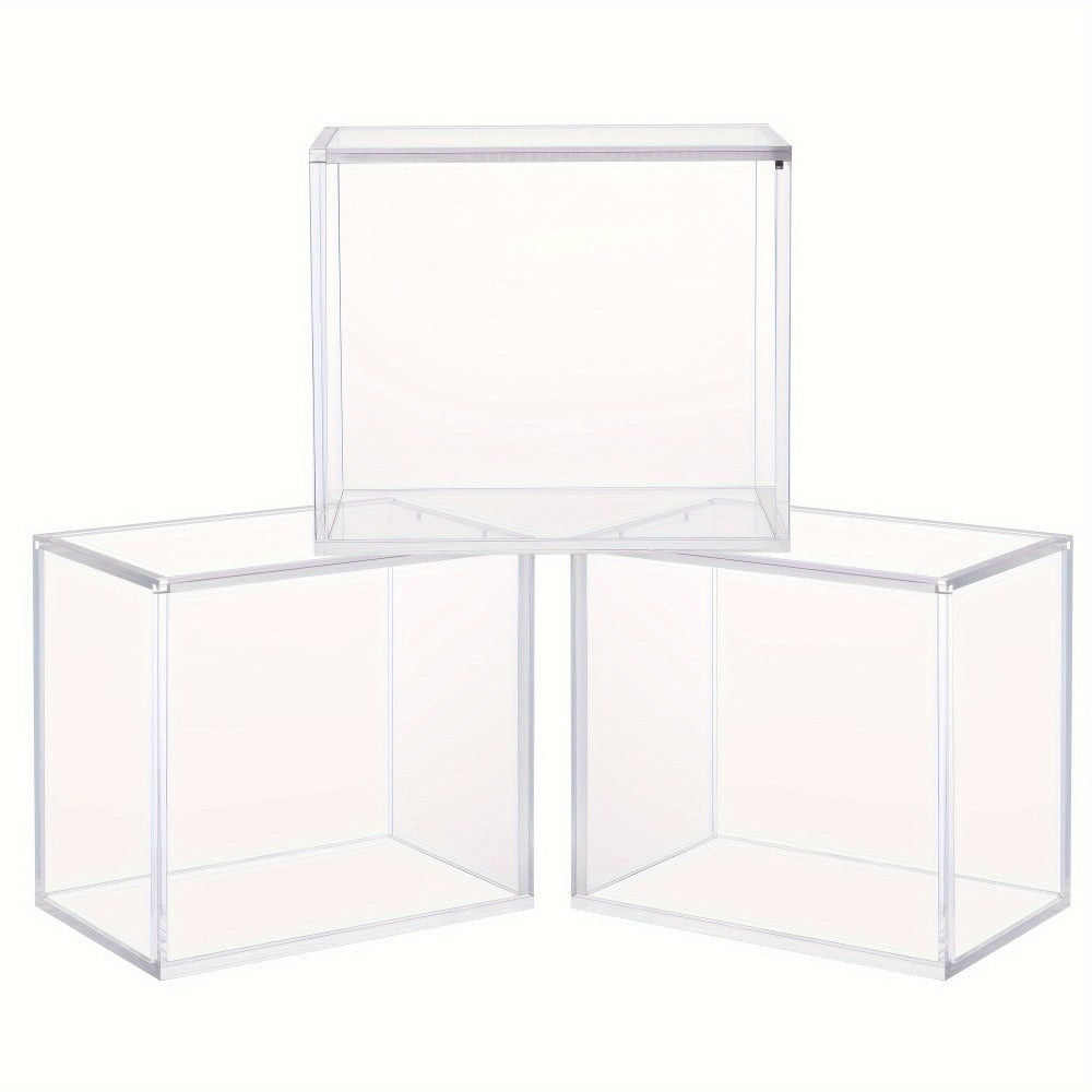 Acrylic Booster Box Display Case with Magnetic Lid, Thick 5mm Clear Storage for Pokemon TCG Card Collectors