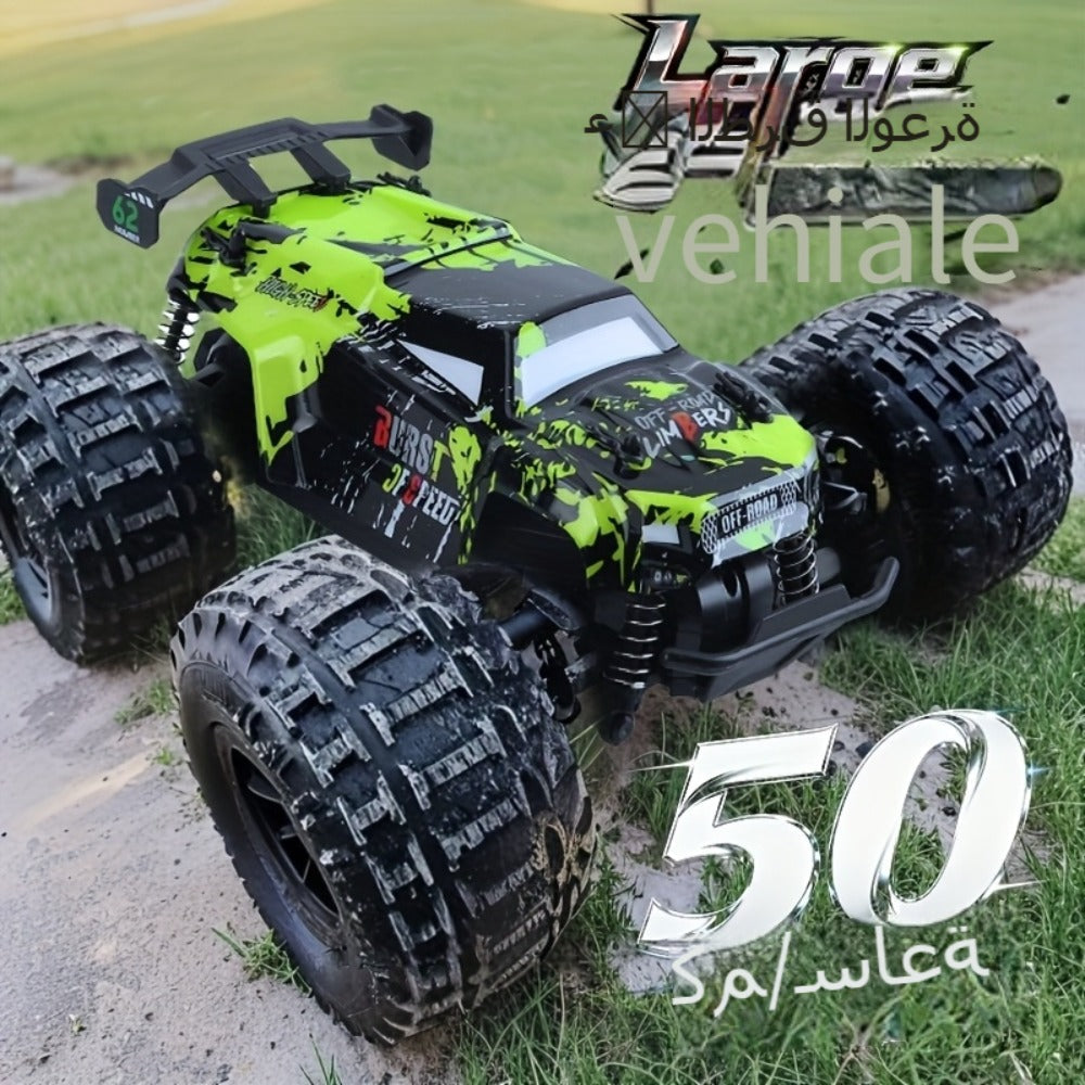 Dual Shell Ultra Large RC Off-Road Truck with Full Proportional Drift Control Extreme Grip Tires & High Speed